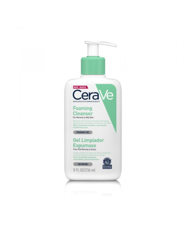 CeraVe Gel limpiador espumoso
